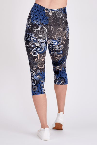 oolala Capri Blue Raven Capri 🦋 oolala ButterflySoft™ | Blue Raven Capri Limited Edition Women's Leggings