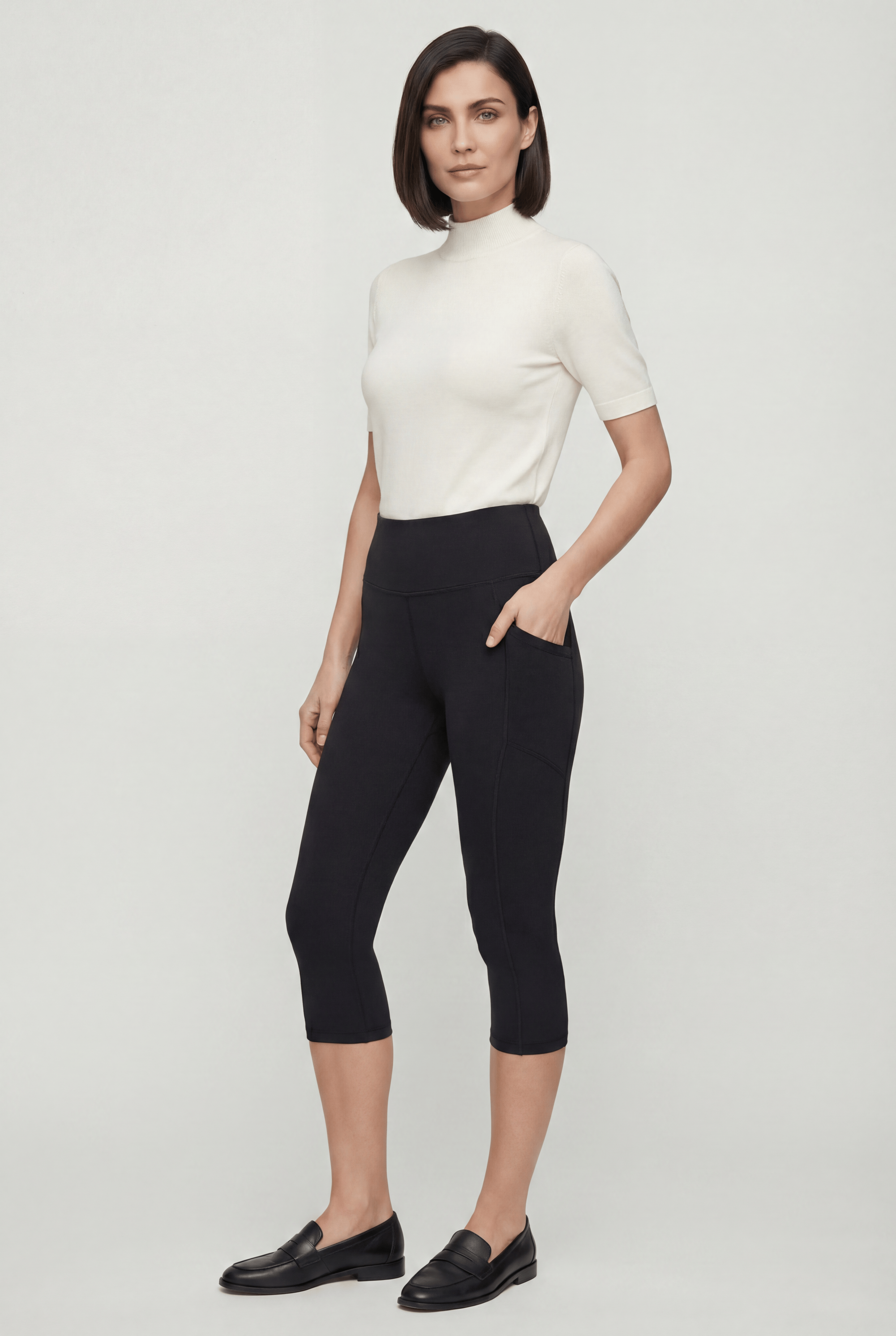 oolala Capri oolu™ High-Rise Capri with Pockets oolu™ High-Rise Capri with Pockets | OOLALA®