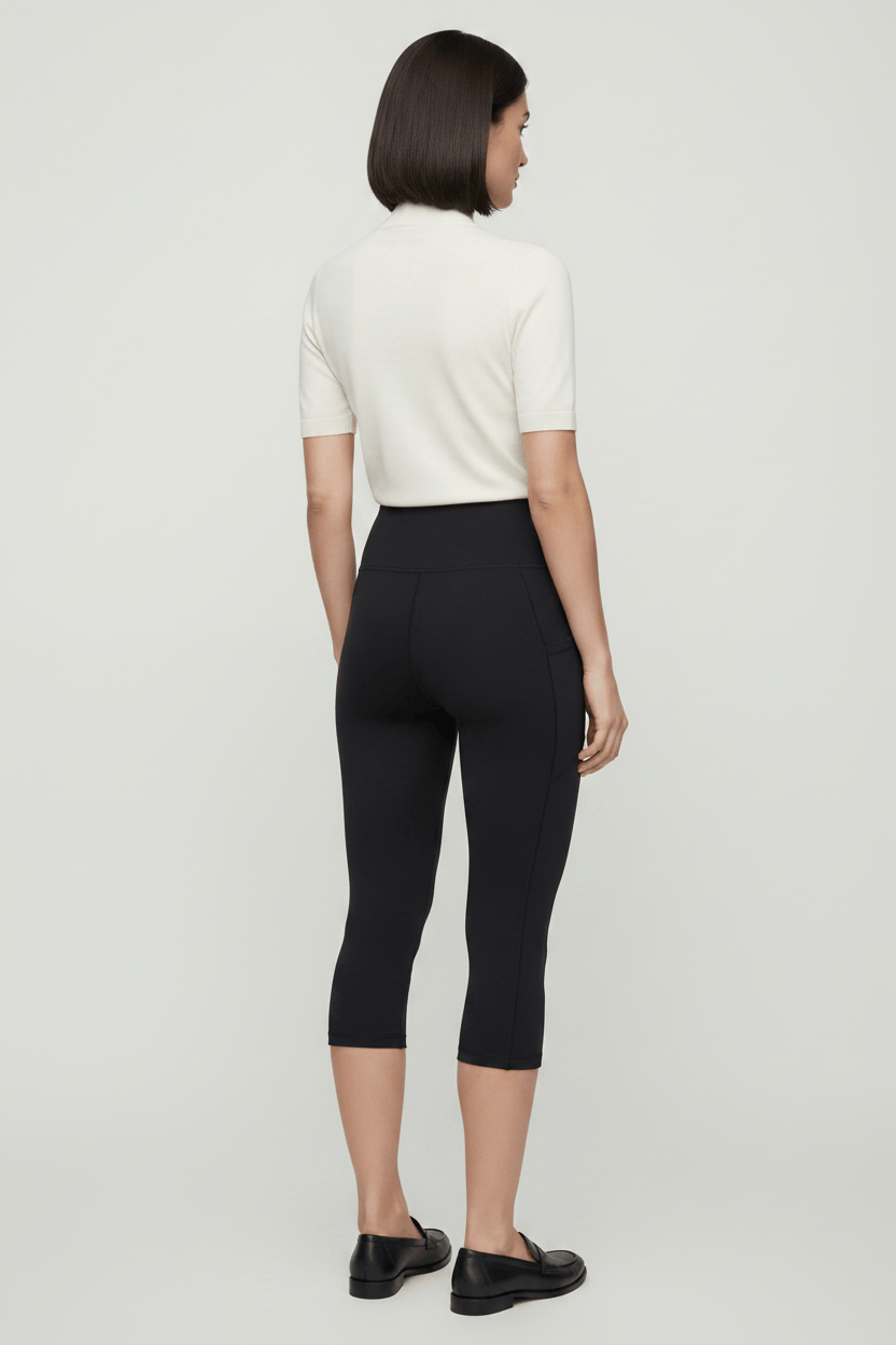 oolala Capri oolu™ High-Rise Capri with Pockets oolu™ High-Rise Capri with Pockets | OOLALA® #color_black