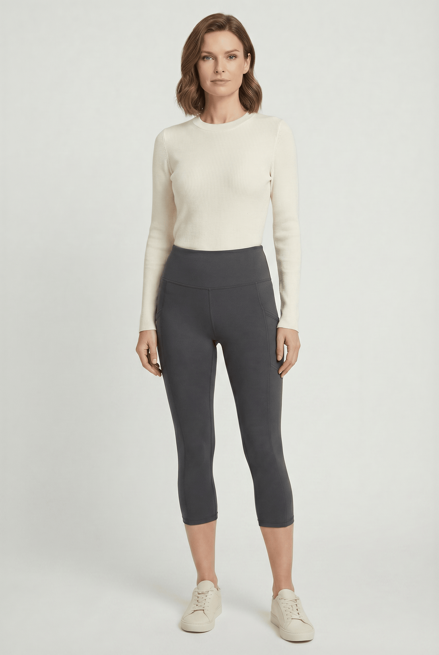 oolu™ High-Rise Capri with Pockets | OOLALA®