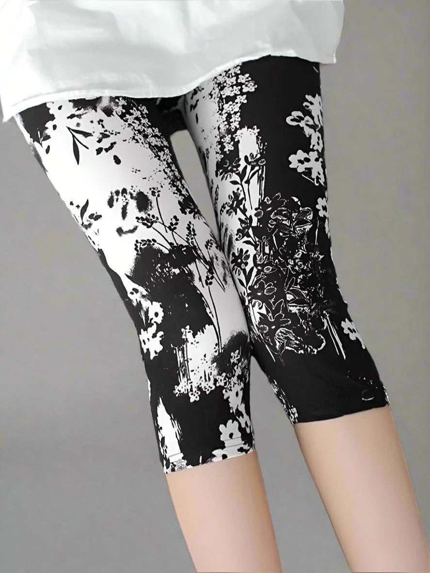oolala L (8-12) / Inkwash Bloom Capri Inkwash Bloom Capri Inkwash Bloom Capri