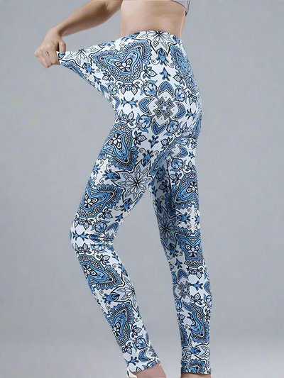 oolala Leggings Cerulean Bloom Cerulean Bloom