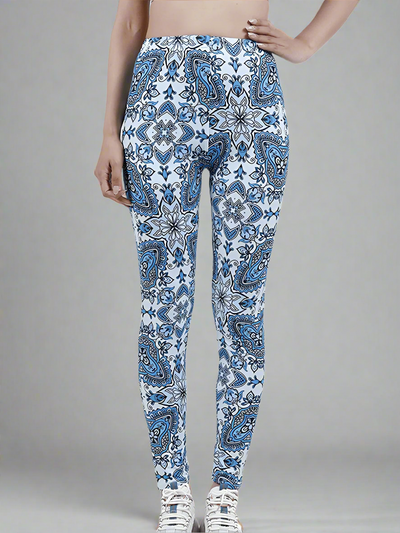 oolala Leggings Cerulean Bloom Cerulean Bloom