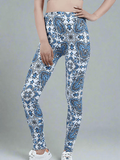 oolala Leggings Cerulean Bloom Cerulean Bloom