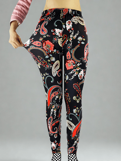 oolala Leggings Crimson Garden Crimson Garden