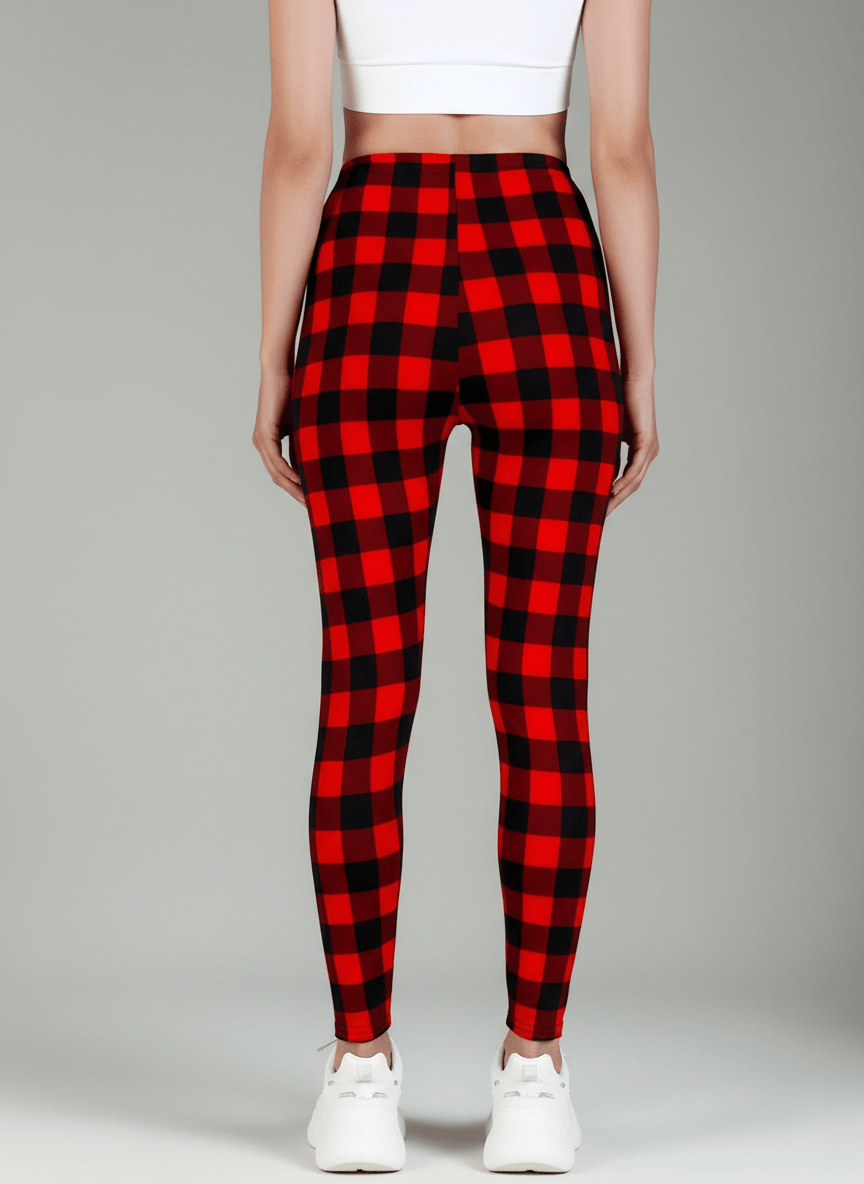 oolala Leggings Holiday Hearth Plaid Holiday Hearth Plaid