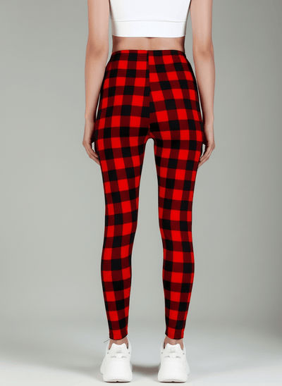 oolala Leggings Holiday Hearth Plaid Holiday Hearth Plaid