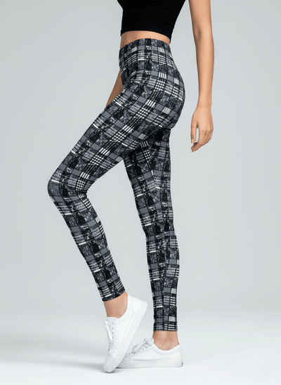 oolala Leggings Midnight Cabin Plaid Midnight Cabin Plaid