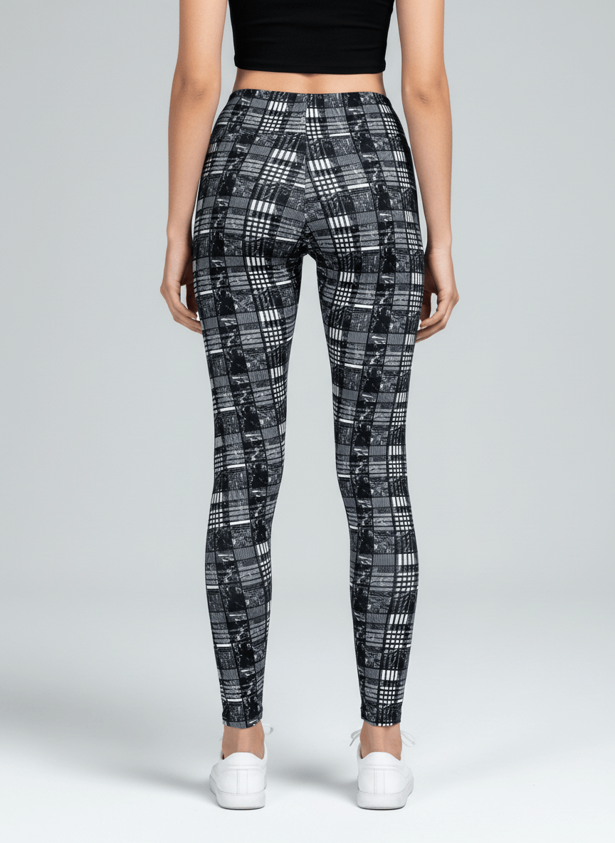 oolala Leggings Midnight Cabin Plaid Midnight Cabin Plaid