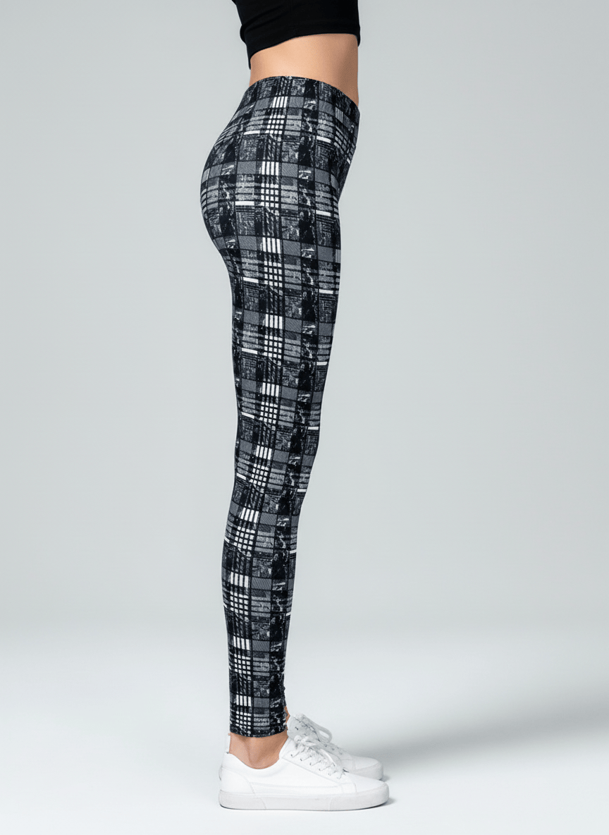 oolala Leggings Midnight Cabin Plaid Midnight Cabin Plaid