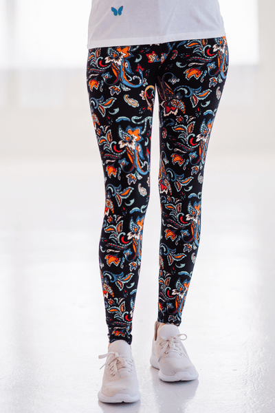 oolala Leggings Wildflower Whirl 🦋 oolala ButterflySoft™ | Wildflower Whirl Limited Edition Women's Leggings