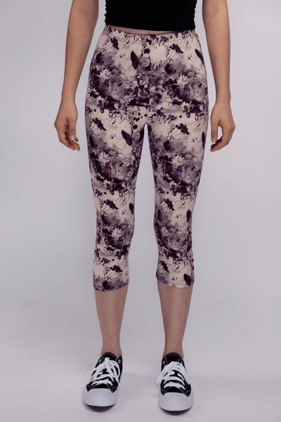 oolala Capri Flower Craze Capri 🦋 oolala ButterflySoft™ | Flower Craze Capri Limited Edition Women's Leggings