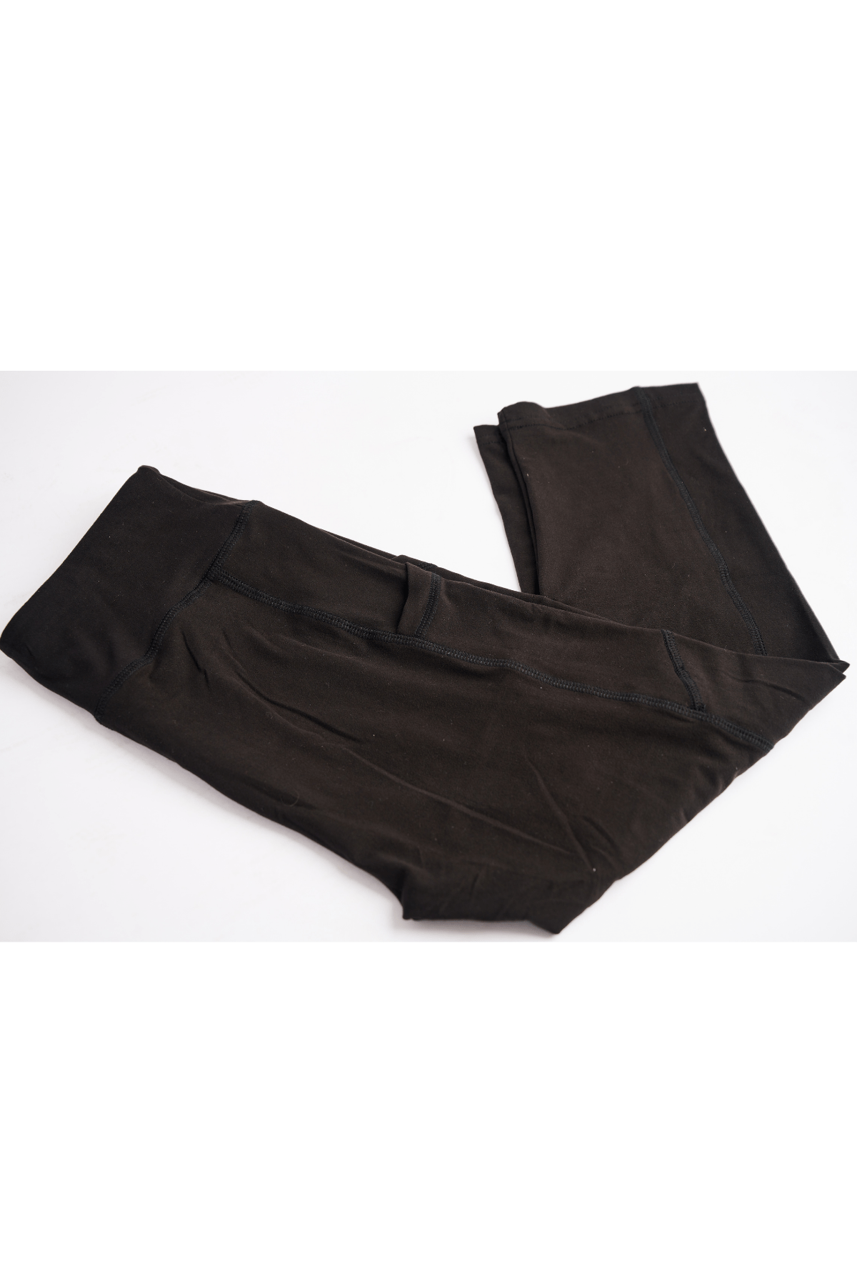oolala Capri Solid Capri with Pockets 🦋 oolala ButterflySoft™ | Solid Capri with Pockets Women's Leggings#color_black