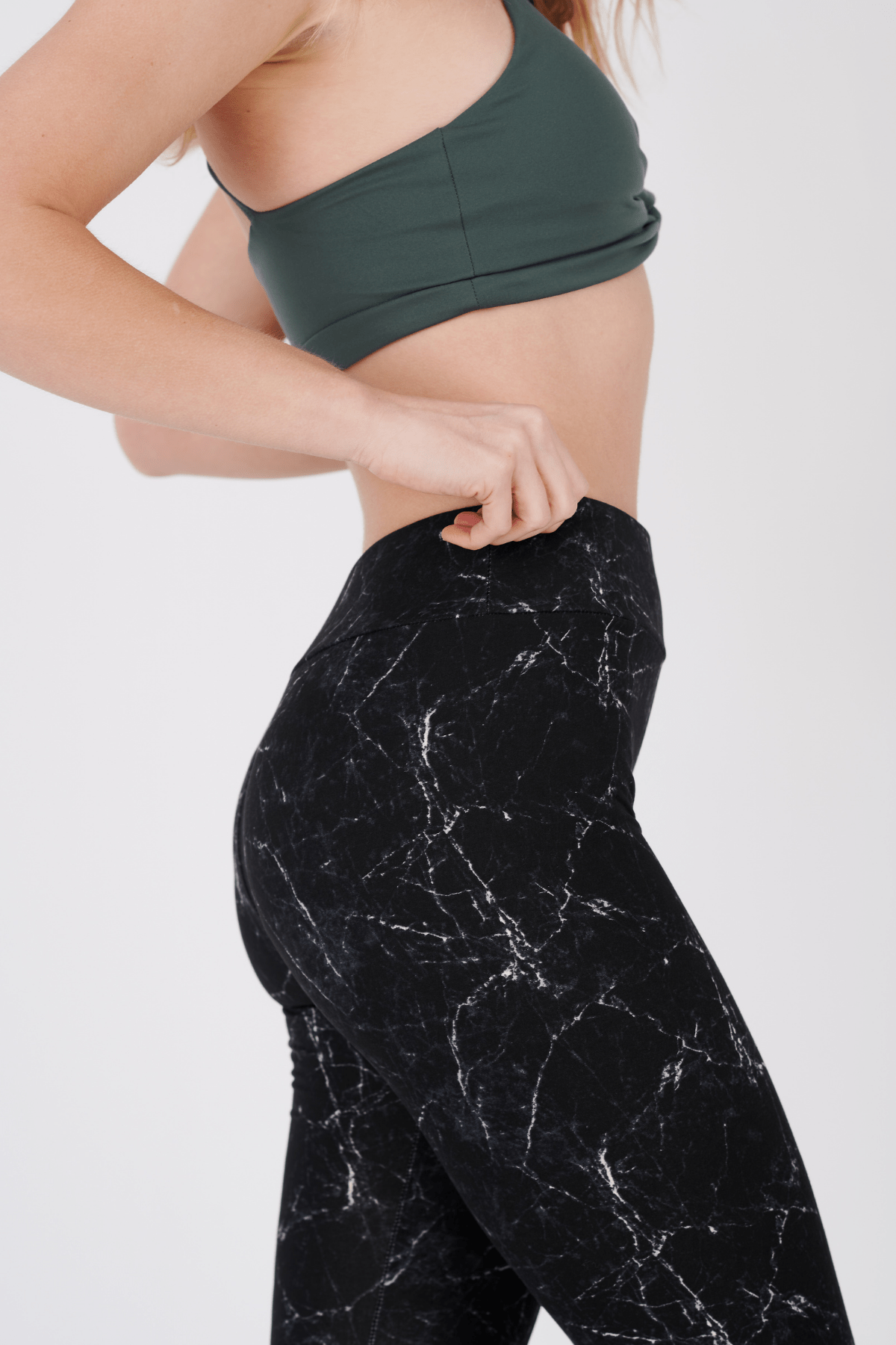 oolala Leggings Marble with Yoga Band