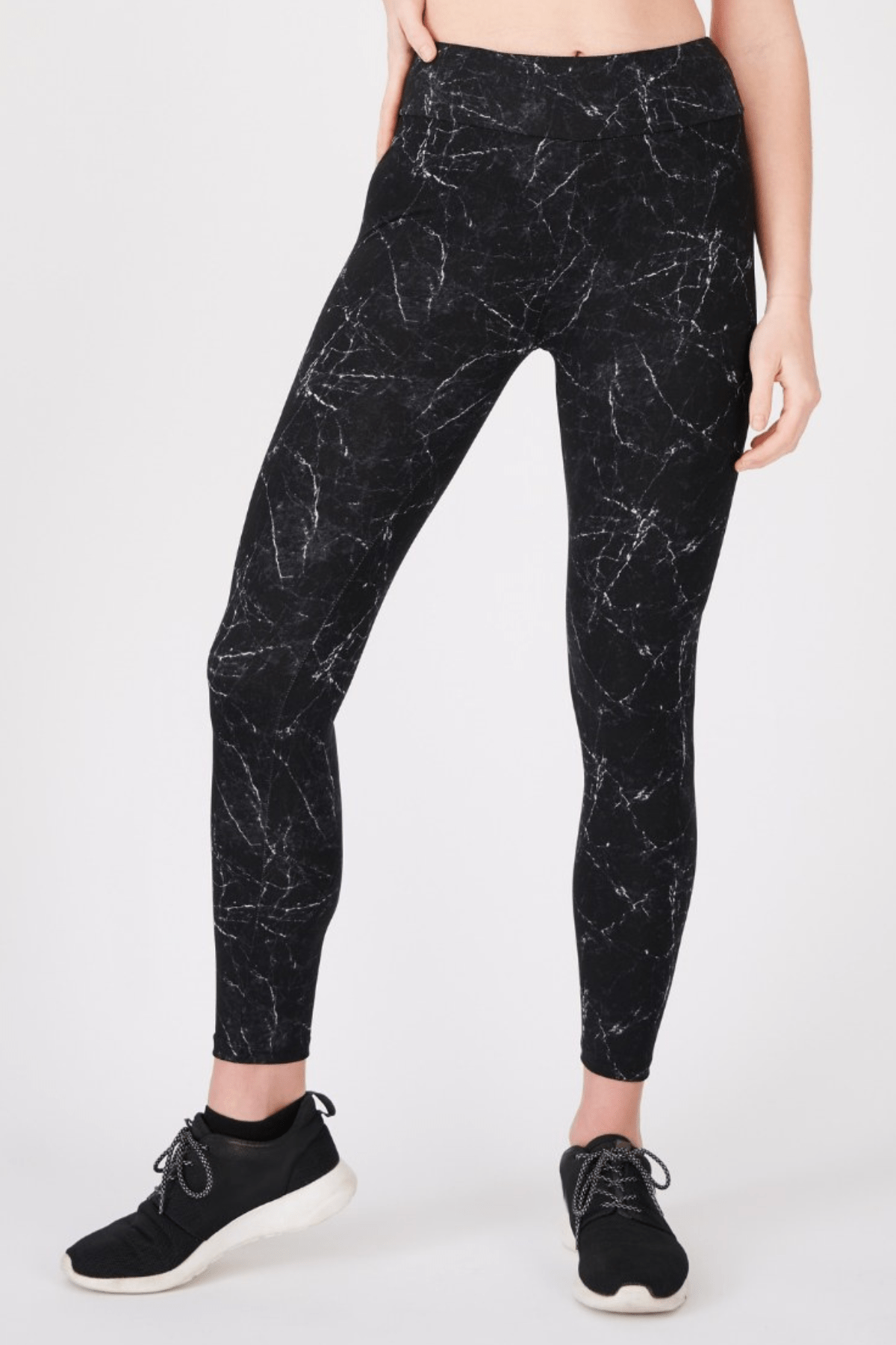 oolala Leggings Marble with Yoga Band