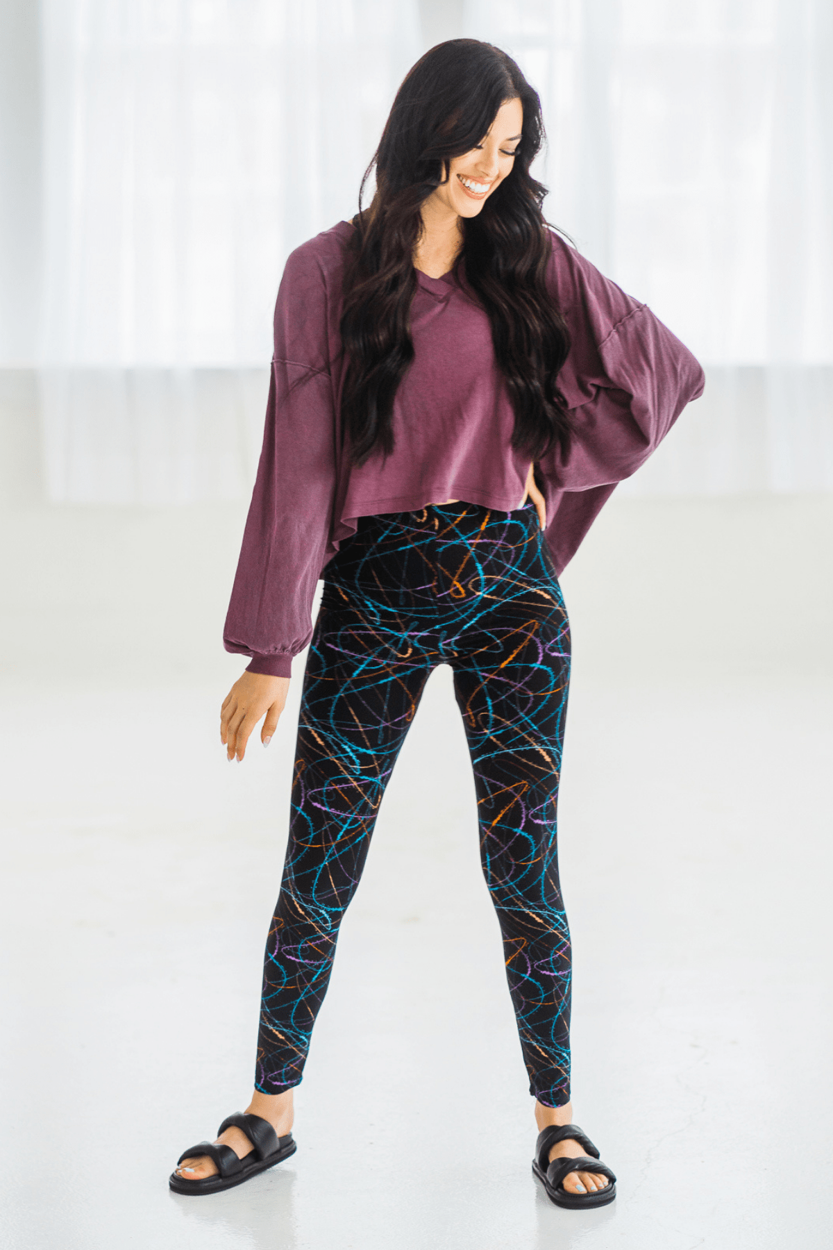 oolala Leggings Silly String Silly String - Soft, comfortable leggings. Beautiful designs and patterns. 