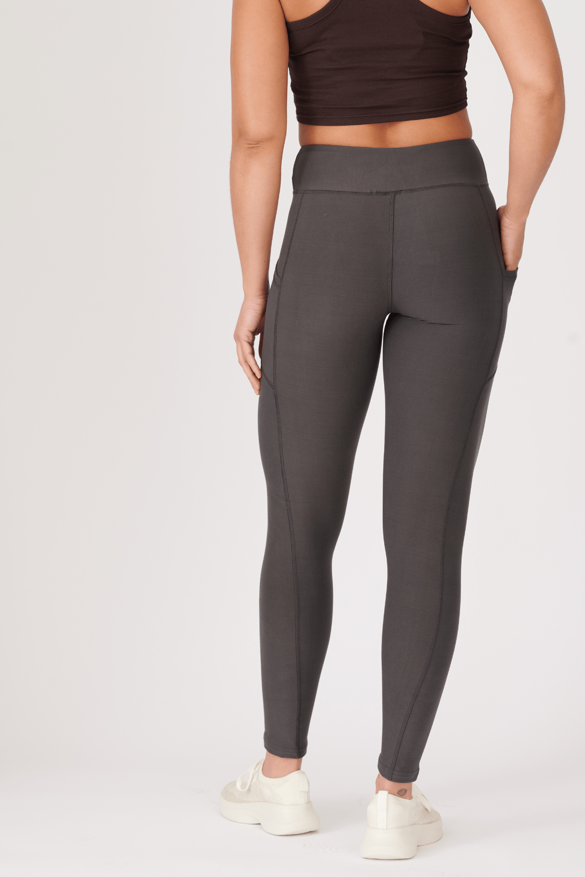 Butter Soft Basic Full Length Leggings in Charcoal – Max & Addy