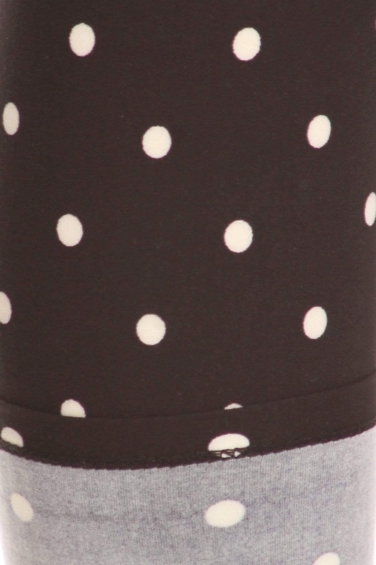 OxLaLa Leggings Black & White Polka Dots Black & White Polka Dots - Soft, comfortable leggings. Beautiful designs and patterns. 