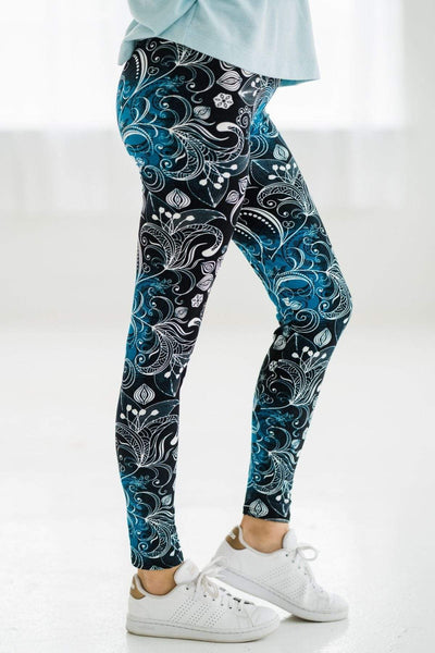 OxLaLa Leggings Blue Crush Blue Crush - Soft, comfortable leggings. Beautiful designs and patterns. 