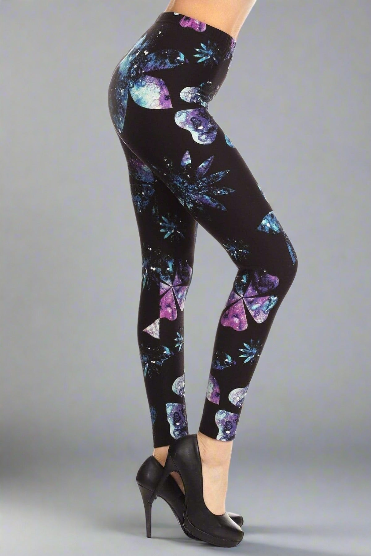 OxLaLa Leggings Galaxy Flowers Galaxy Flowers - Soft, comfortable leggings. Beautiful designs and patterns. 