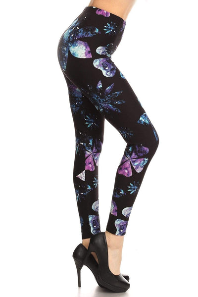 OxLaLa Leggings Galaxy Flowers Galaxy Flowers - Soft, comfortable leggings. Beautiful designs and patterns. 