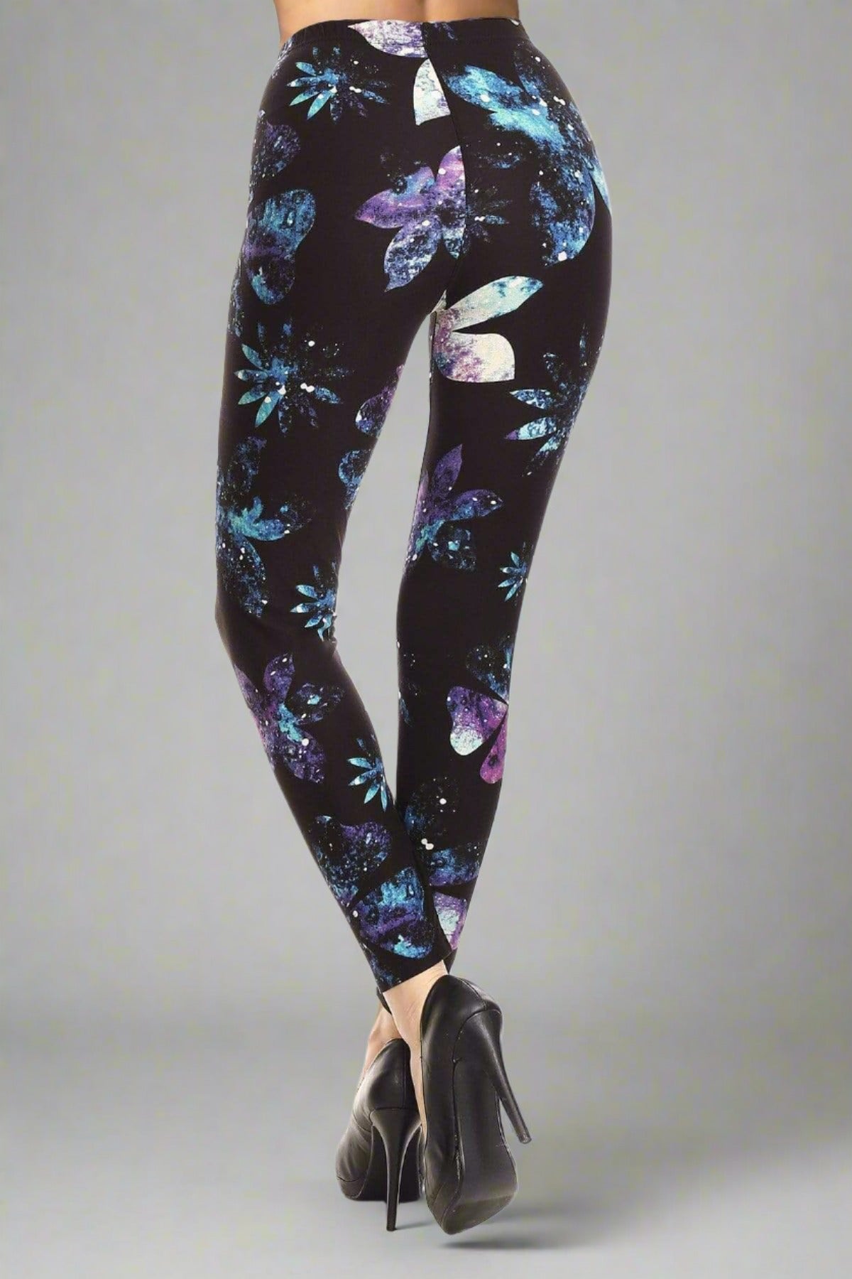 OxLaLa Leggings Galaxy Flowers Galaxy Flowers - Soft, comfortable leggings. Beautiful designs and patterns. 