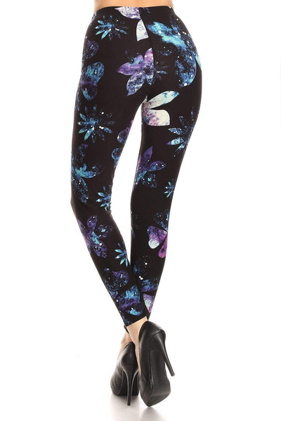 OxLaLa Leggings Galaxy Flowers Galaxy Flowers - Soft, comfortable leggings. Beautiful designs and patterns. 